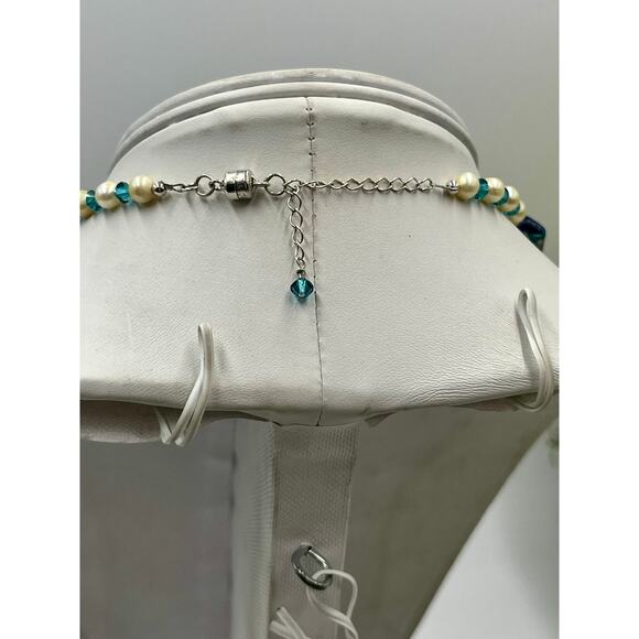 Murano Glass Necklace Sterling Silver Clasp Freshwater Pearls Blue
Gold Van Gogh - Picture 6 of 14